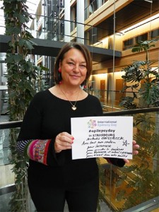 Nathalie Griesbeck au Parlement européen pour la journée mondiale de l'épilepsie