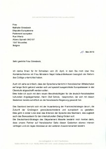 20150602 - Réponse Mme Kramp-Karrenbauer 1