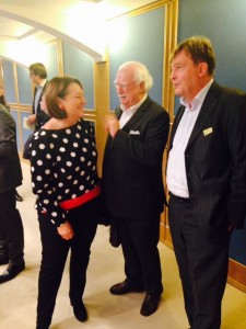 Avec le Président et le Directeur de France Terre d'Asile à l'issue du colloque